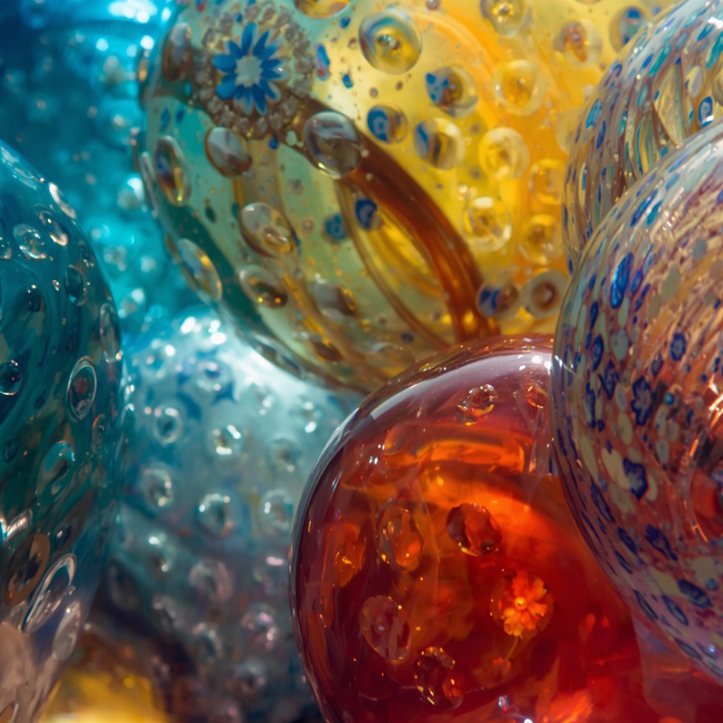 Colori infiniti del vetro di Murano